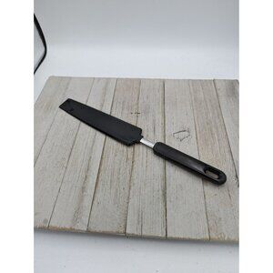 Icing Spatula Spreader Serrated Knife 12 1/2" Nylon Plastic Black